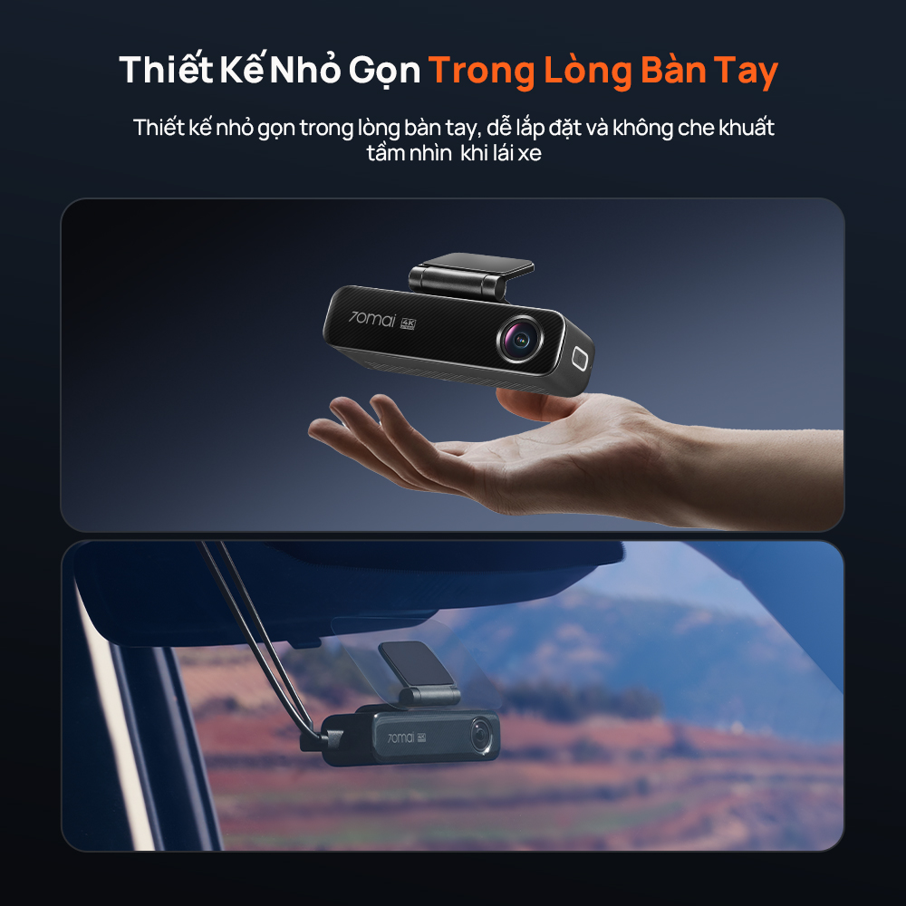 Camera hành trình 70mai M800 4K HDR Dual Sony STRAVIS 2