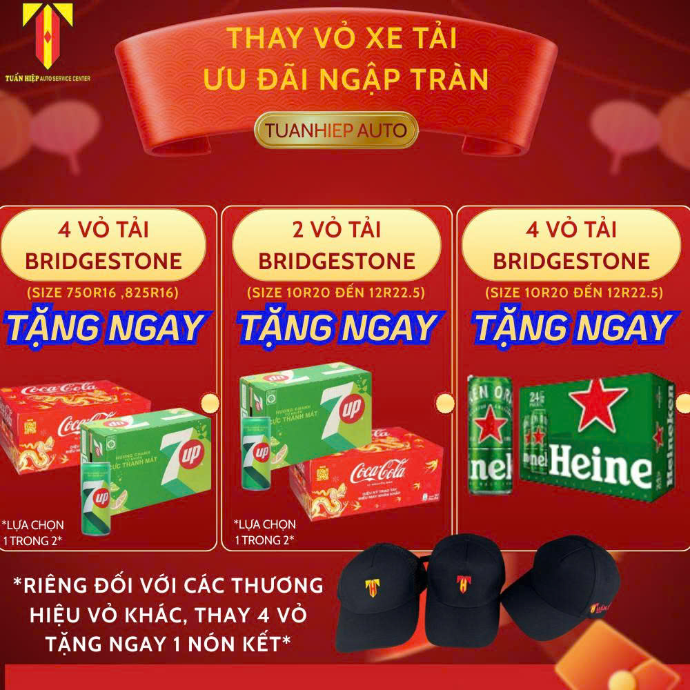 ƯU ĐÃI CHO VỎ XE TẢI 